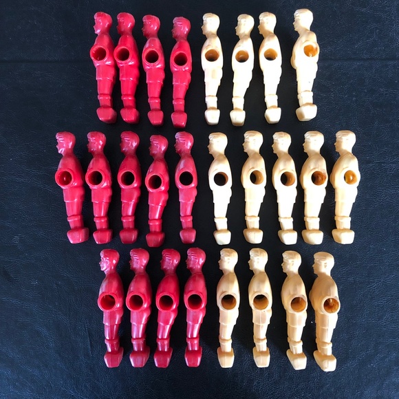 Foosball Soccer Table Games Players 4.25" (0.5" Side Holes) Replacement 26-piece - Picture 13 of 16